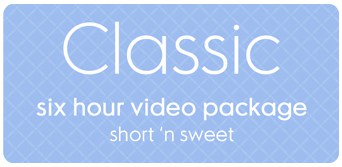 Classic wedding videography package 